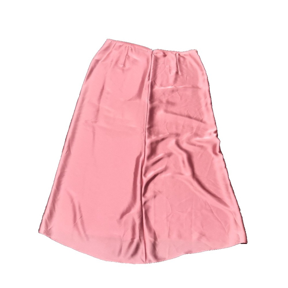 Vince Slip Skirt blush pink 10 Large Rose Midi Mid Rise quiet luxury New - Picture 7 of 10